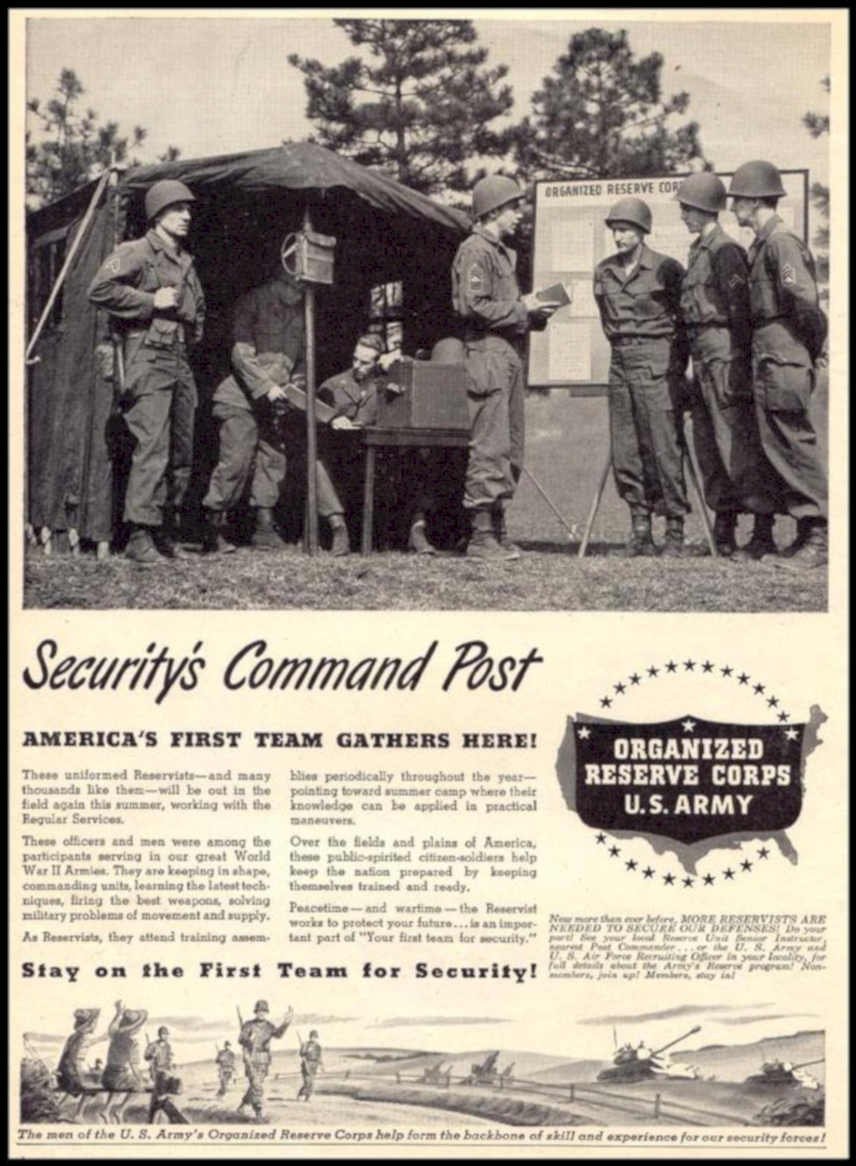 Army Reserve Command Vintage Retro Advert Ads A4 Photo Print