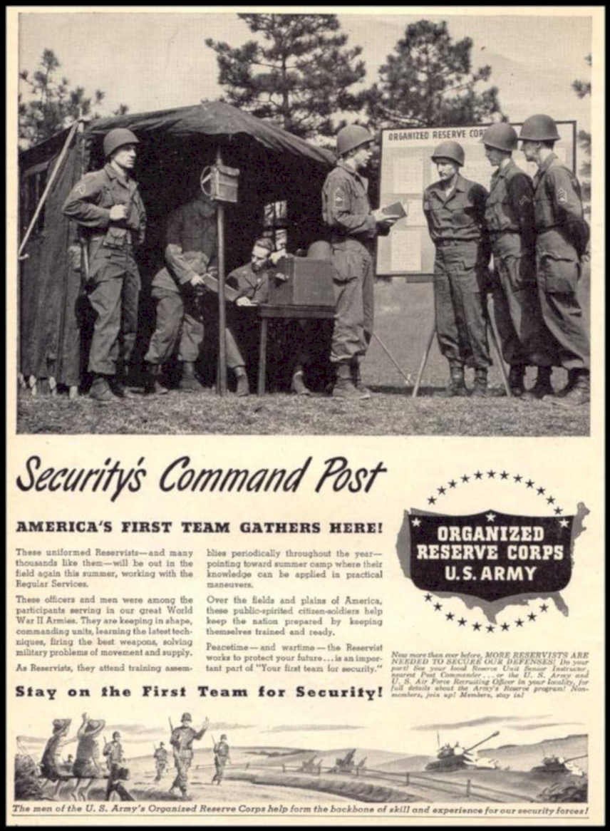 Army Reserve Command Vintage Retro Advert Poster A4 Photo Print
