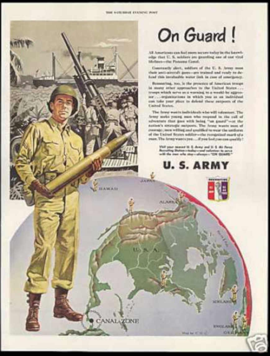 Army Rocket Canals Vintage Retro Advert Ads A4 Photo Print