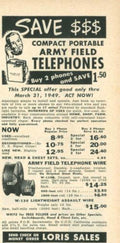 Army Telephones 1949 Vintage Retro Advert Poster A4 Photo Print