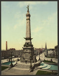 Army & Navy monument Indianapolis Ind Vintage A4 Photo Print