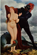 Arnold Bocklin angelika guarded by a dragon Art A4 Photo Print