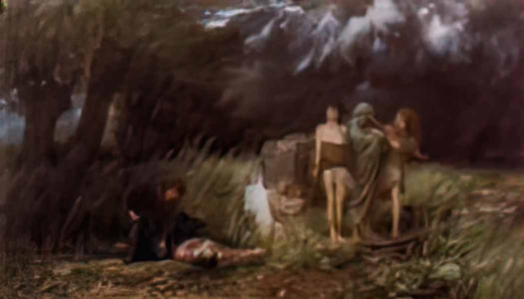 Arnold Bocklin assassin pursued by furies Art A4 Photo Print UK
