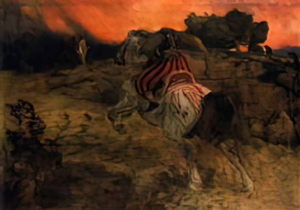 Arnold Bocklin astolf rides away with his head lost 1873 Art A4 Photo Print