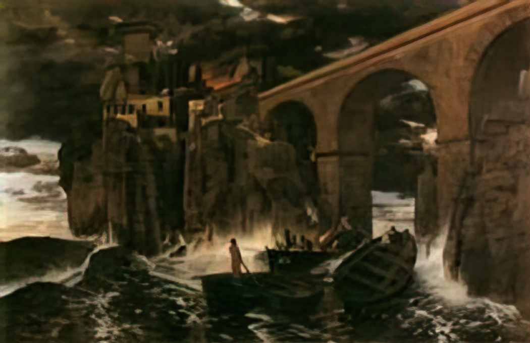 Arnold Bocklin attack by pirates Art A4 Photo Print