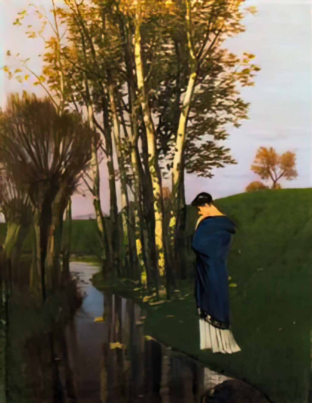 Arnold Bocklin autumn thoughts Art A4 Photo Print