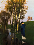 Arnold Bocklin autumn thoughts Art A4 Photo Print UK