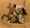 Arnold Bocklin centaur and nymph Art A4 Photo Print