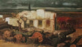 Arnold Bocklin destroyed house in kehl 1870 Art A4 Photo Print