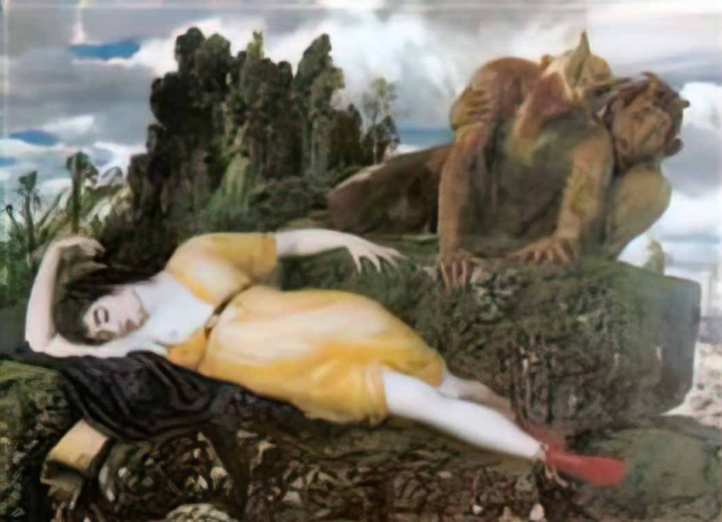Arnold Bocklin diana sleeping with two fauns 1877 Art A4 Photo Print UK