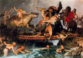 Arnold Bocklin fighting on a bridge 1 Art A4 Photo Print
