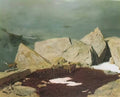 Arnold Bocklin high mountains with chamoises 1849 Art A4 Photo Print