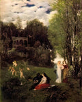 Arnold Bocklin ideal spring landscape 1871 Art A4 Photo Print