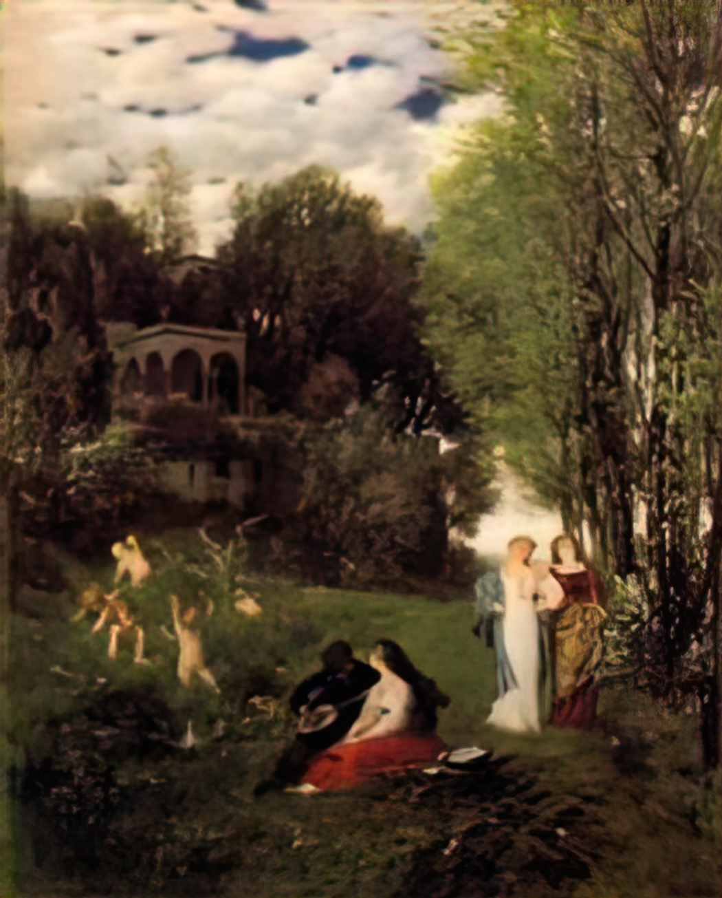 Arnold Bocklin ideal spring landscape 1871 Art A4 Photo Print