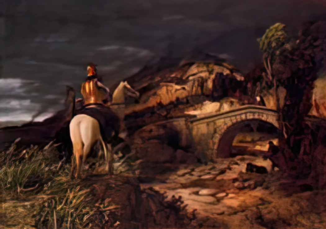 Arnold Bocklin march of the goths Art A4 Photo Print