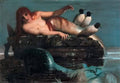 Arnold Bocklin meerestille calm sea 1887 Art A4 Photo Print UK