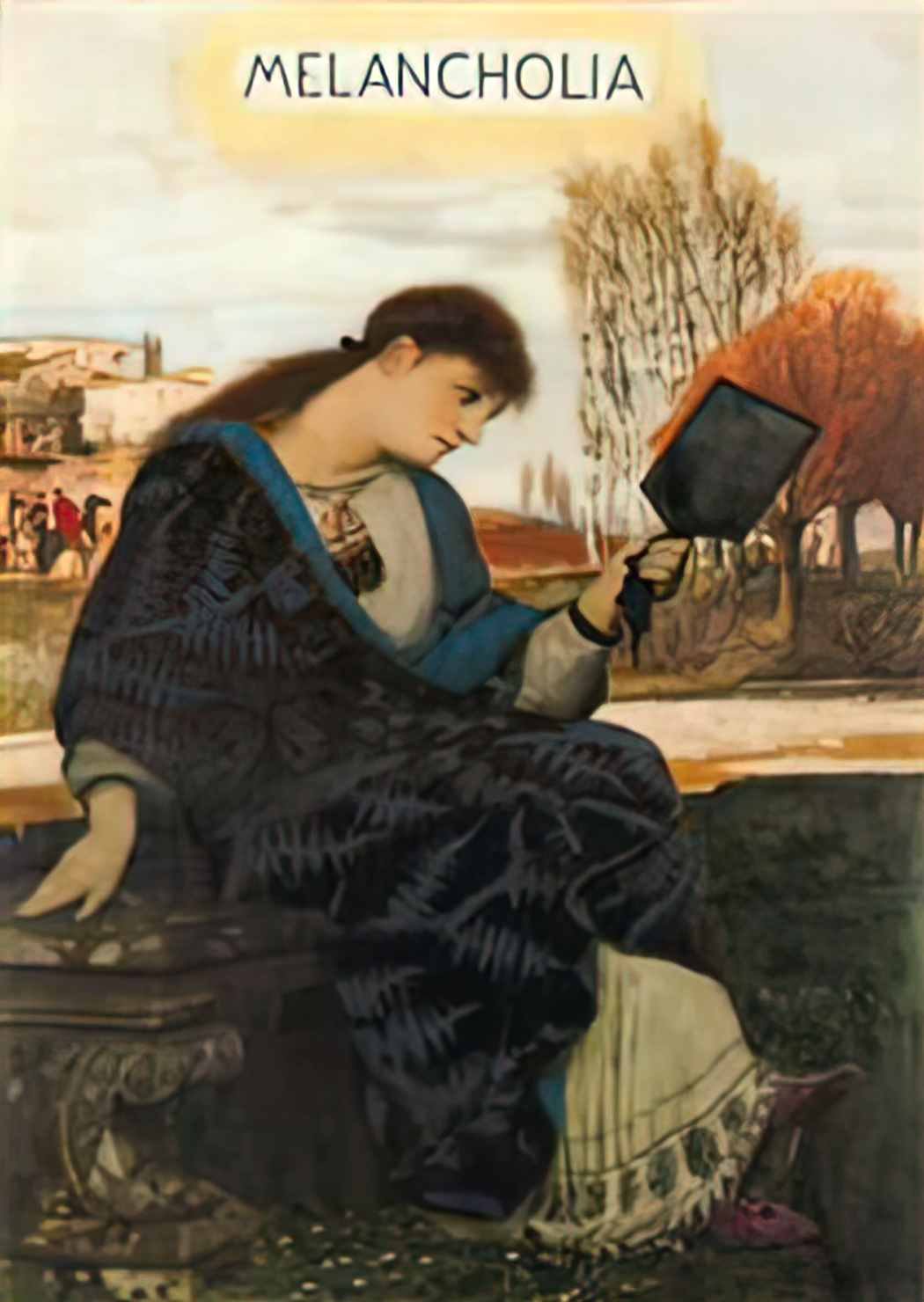 Arnold Bocklin melancholia Art A4 Photo Print
