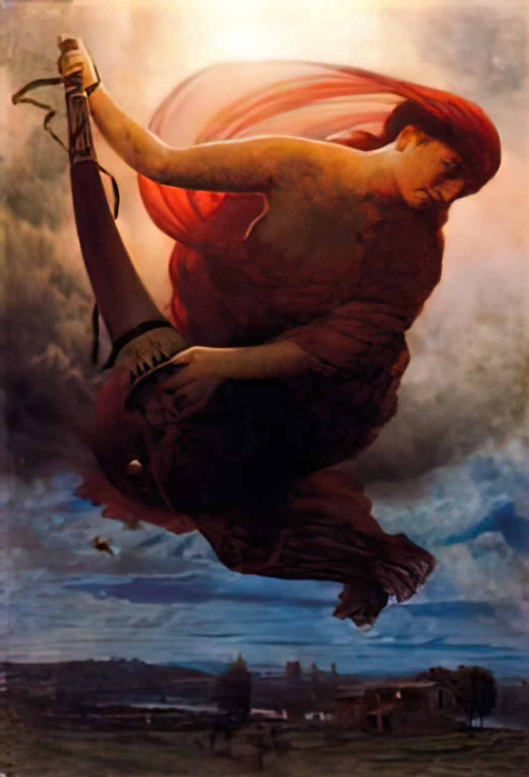 Arnold Bocklin night 1895 Art A4 Photo Print