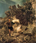 Arnold Bocklin pan frightening a shepherd 1 Art A4 Photo Print