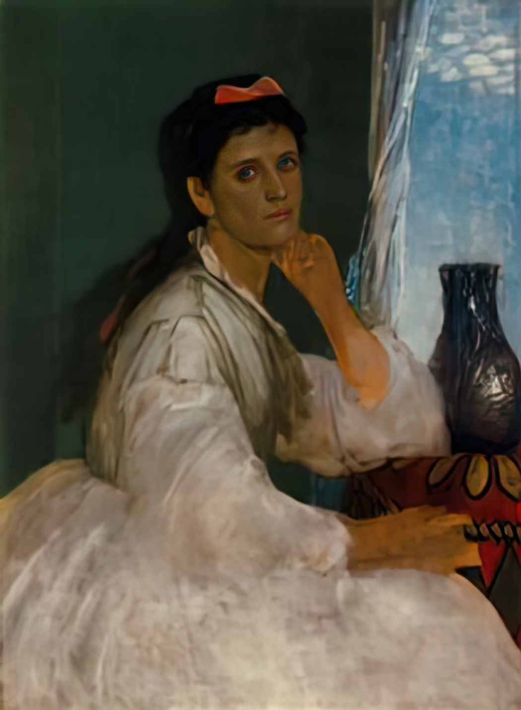 Arnold Bocklin portrait of clara b cklin 1872 Art A4 Photo Print