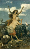 Arnold Bocklin sirens 1875 Art A4 Photo Print