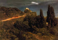 Arnold Bocklin soldiers amount towards a mountain fortress Art A4 Photo Print UK