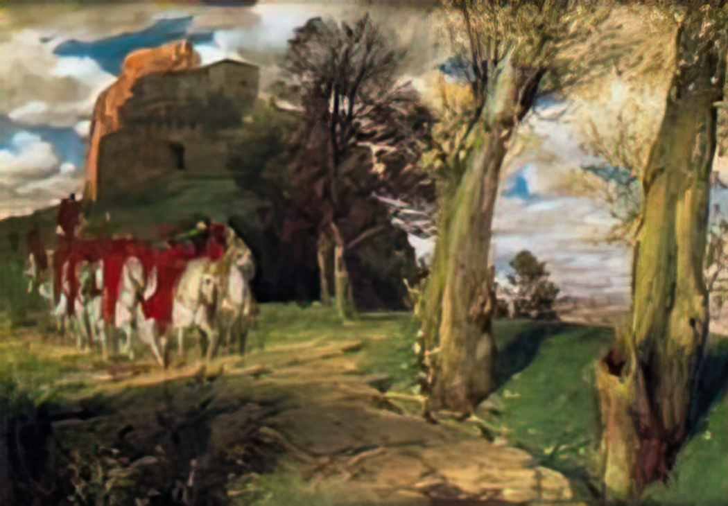 Arnold Bocklin the moorish cavaliers Art A4 Photo Print