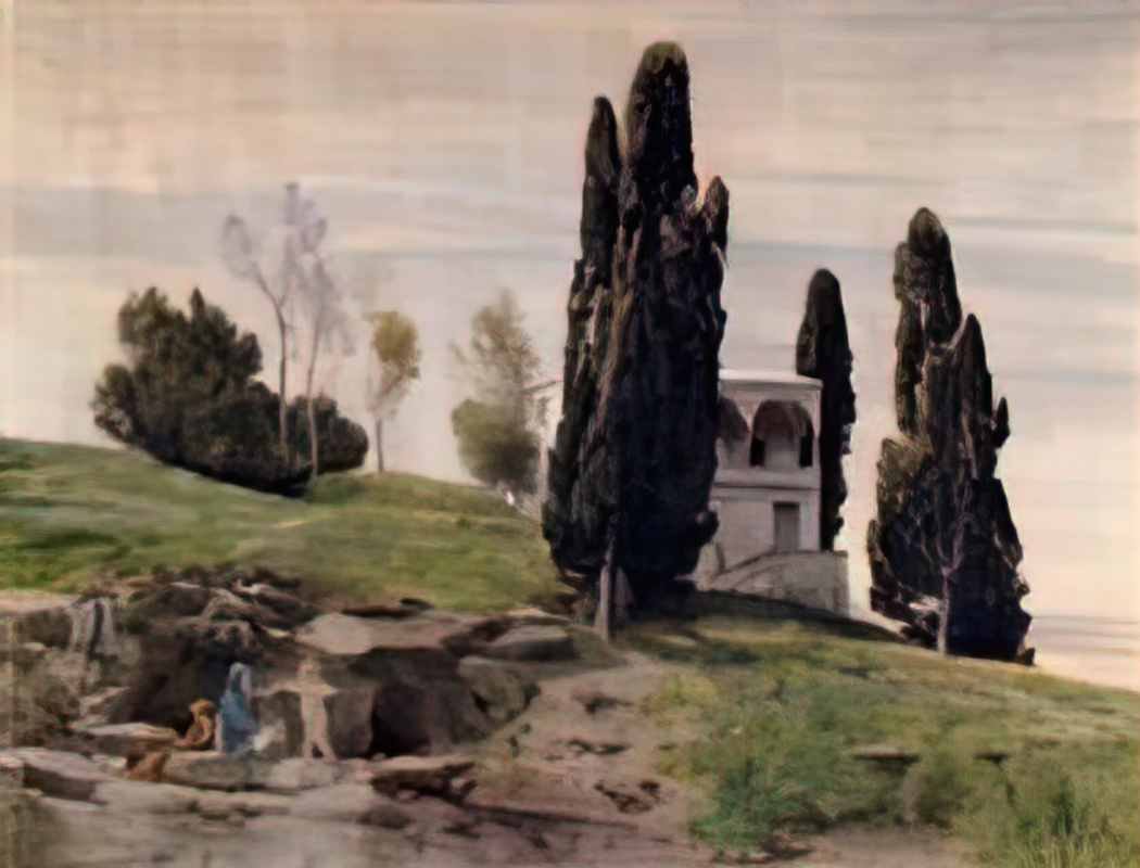 Arnold Bocklin the rest on the flight into egypt Art A4 Photo Print