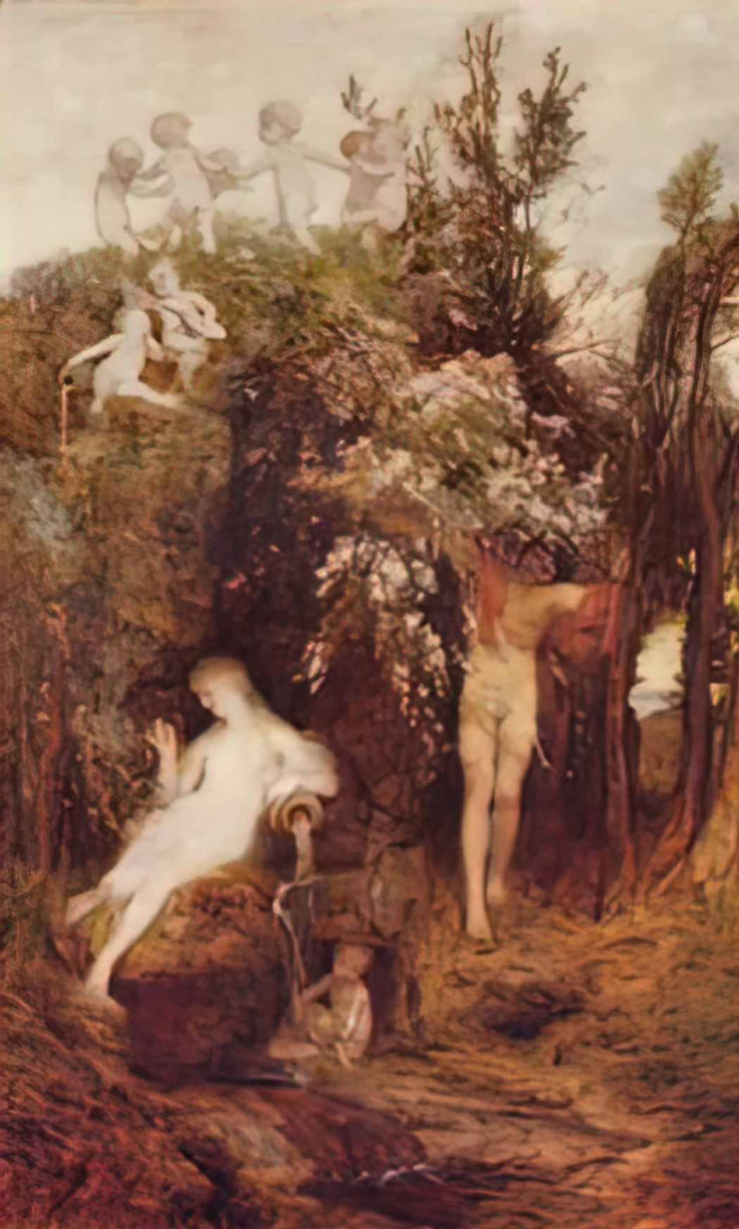 Arnold Bocklin the spring of love Art A4 Photo Print