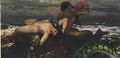 Arnold Bocklin triton and nereid Art A4 Photo Print
