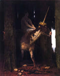 Arnold Bocklin unicorn 1885 Art A4 Photo Print