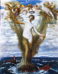 Arnold Bocklin venus anadyomene 1872 Art A4 Photo Print