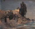 Arnold Bocklin villa by the sea Art A4 Photo Print