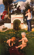 Arnold Bocklin vita somnium breve 1888 Art A4 Photo Print