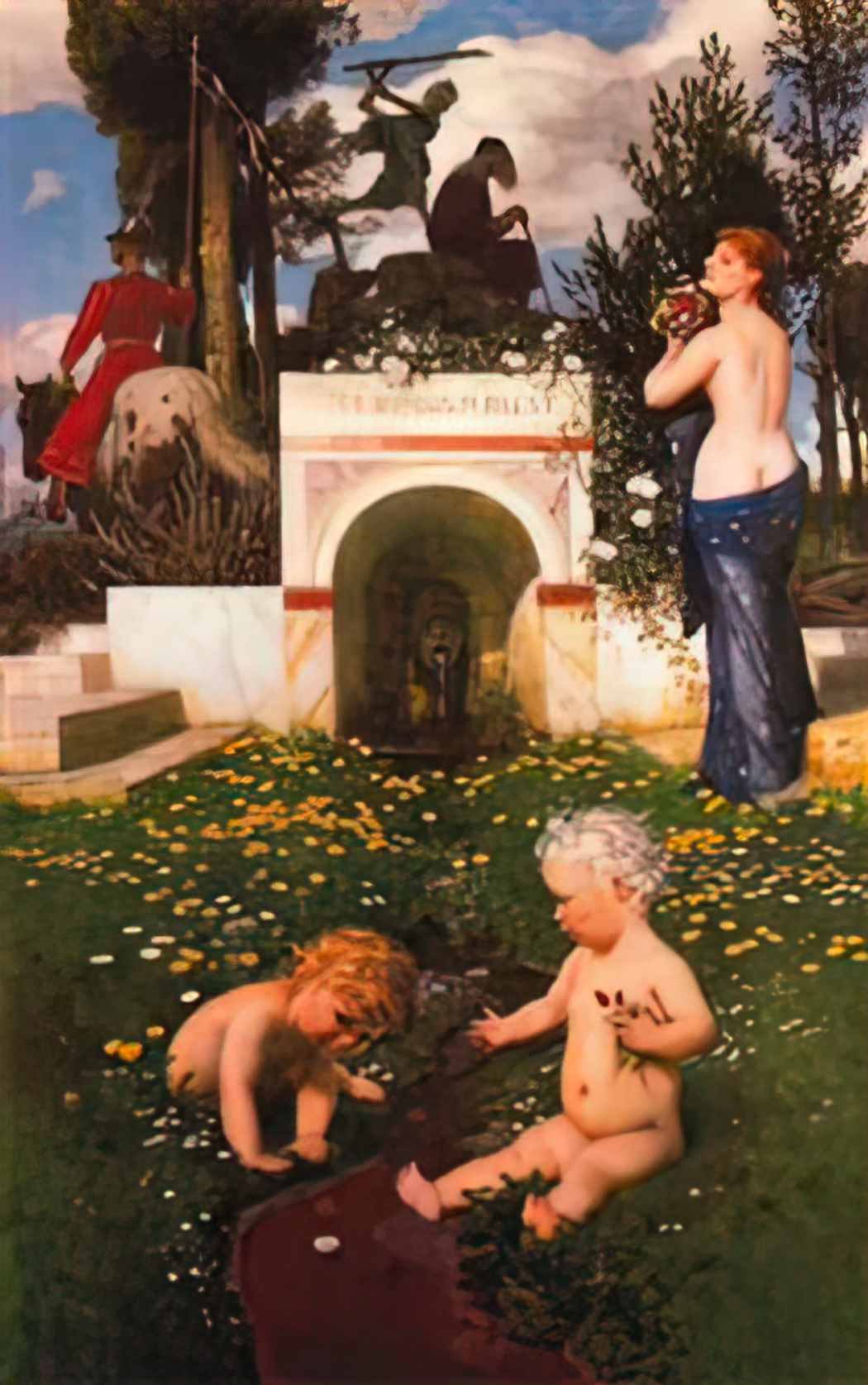Arnold Bocklin vita somnium breve 1888 Art A4 Photo Print