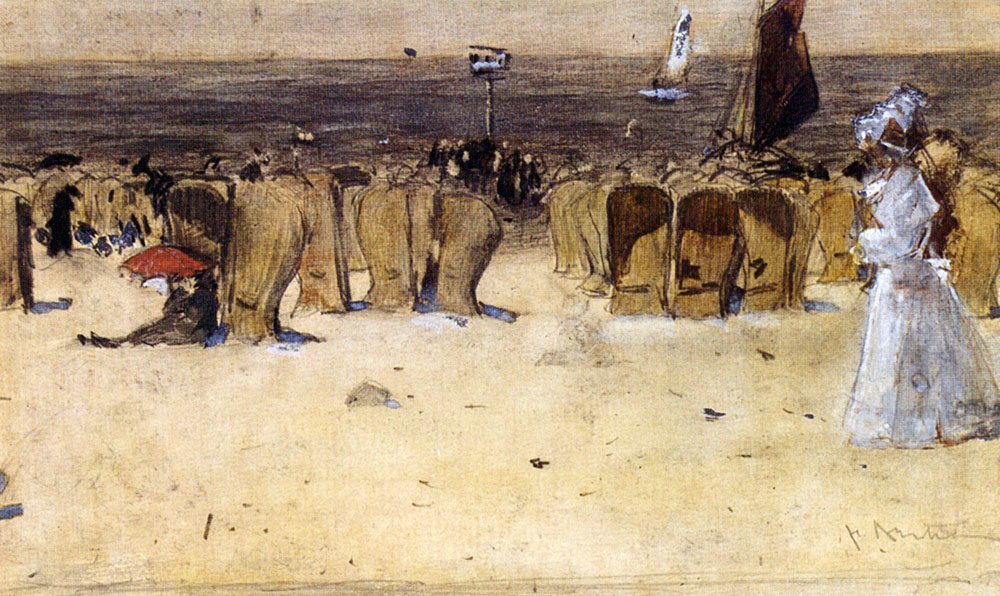 Arntzenius Floris Figures On The Beach Scheveningen Art A4 Photo Print