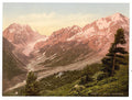 Arolla the hotel Valais Alps of Vintage A4 Photo Print