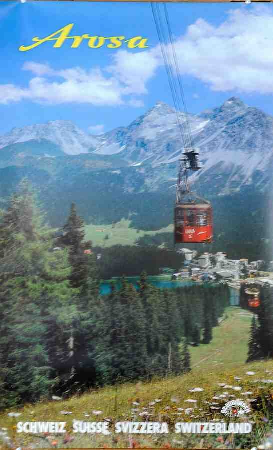 Arosa Vintage Advert A4 Photo Print