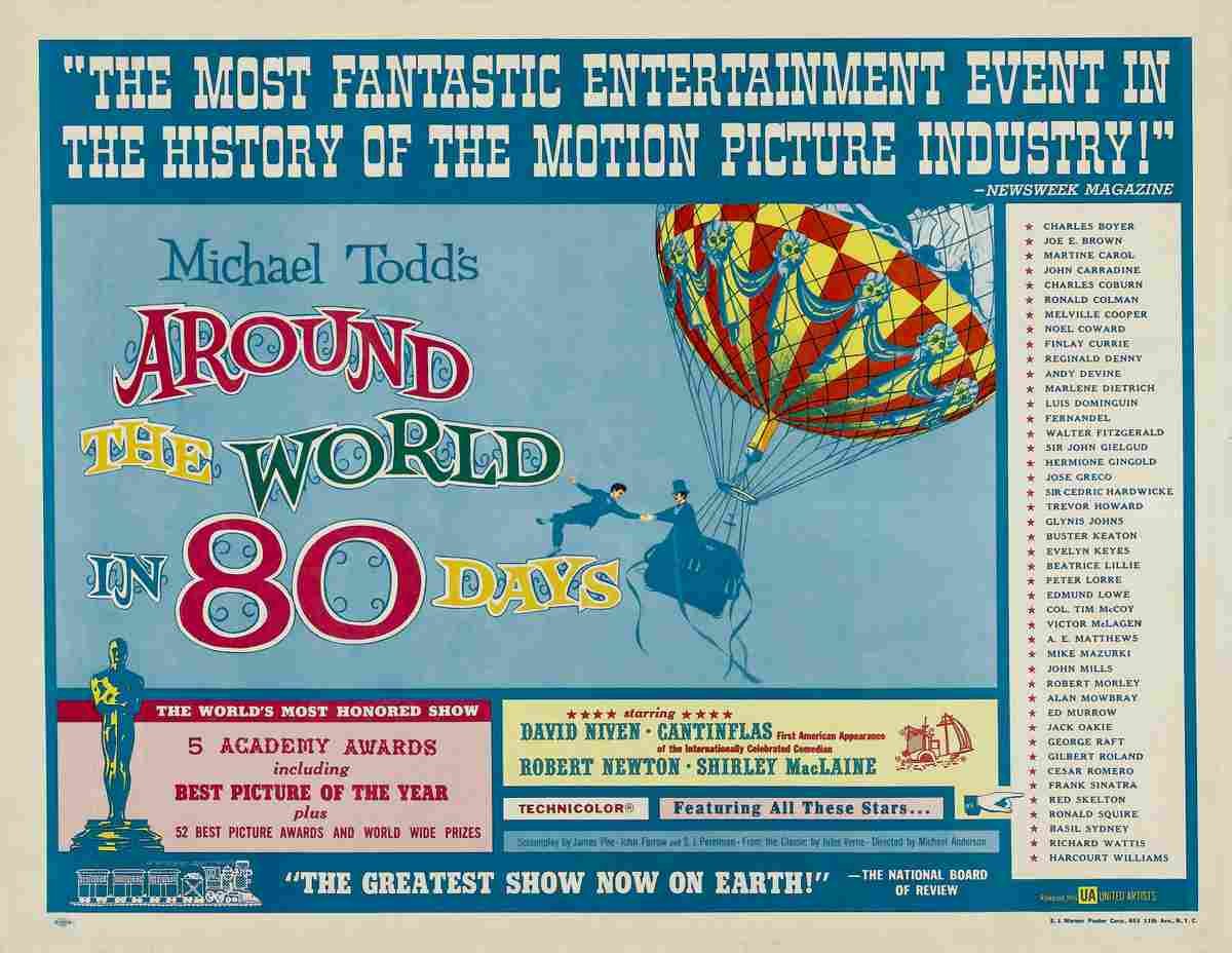 Around the World in 80 Days 03 film star poster A4 Photo Print
