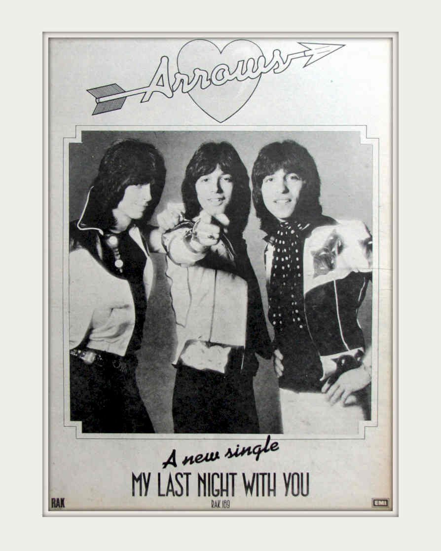 Arrows Last Night Vintage Retro Advert Poster A4 Photo Print