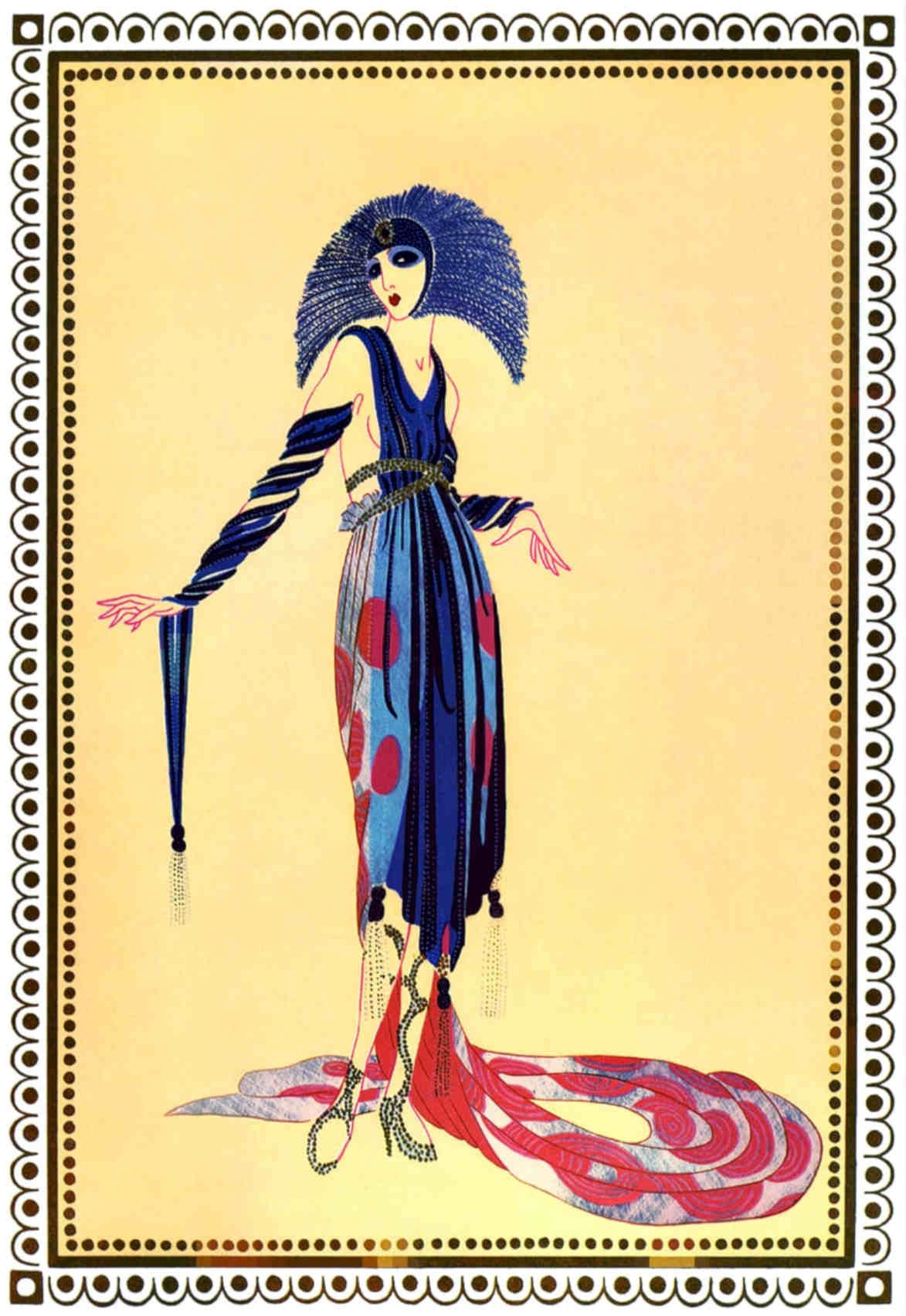 Art Deco Costume Vintage Retro Advert Poster A4 Photo Print