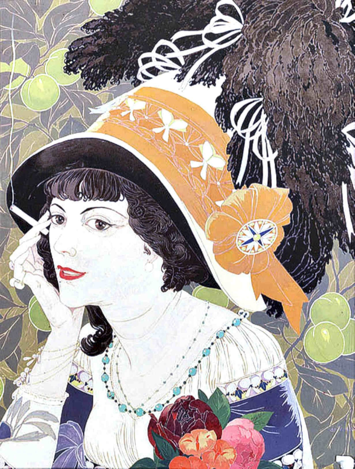 Art Deco Flapper 5 Vintage Retro Advert Poster A4 Photo Print
