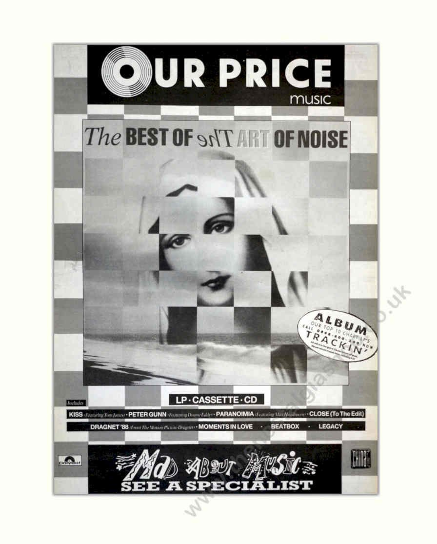 Art Noise Poster Vintage Retro Advert Poster A4 Photo Print