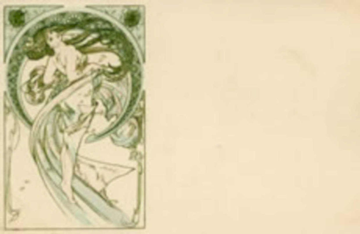 Art Nouveau Figure Vintage Retro Advert Poster A4 Photo Print