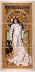 Art Nouveau Juliet Vintage Retro Advert Poster A4 Photo Print