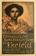 Art Nouveau Krefeld Vintage Retro Advert Poster A4 Photo Print