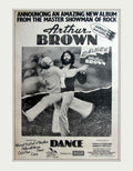 Arthur Brown Dance Vintage Retro Advert Poster A4 Photo Print