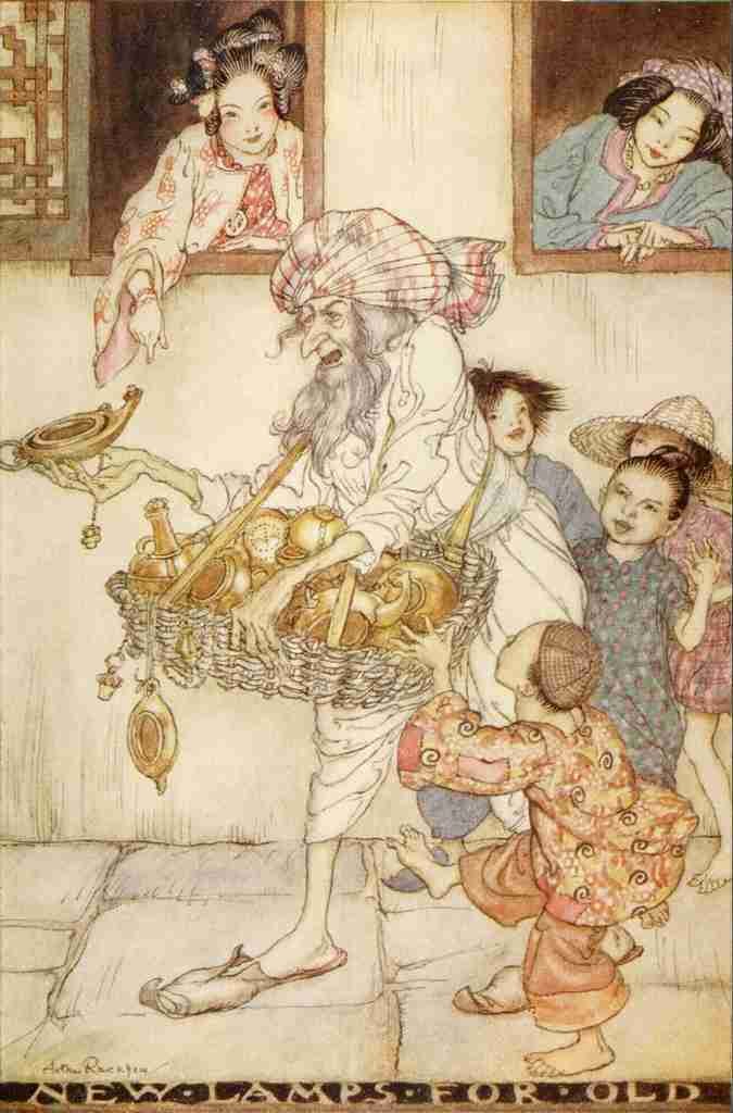 Arthur Rackham Fairy Book 1933 1 Aladdin A4 Photo Print