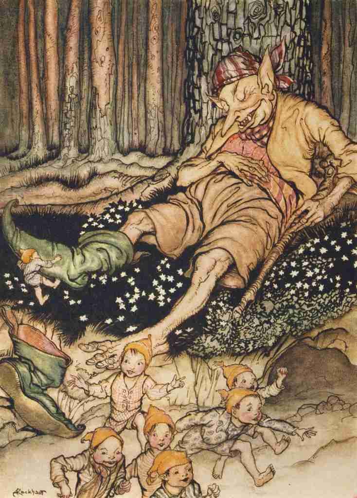 Arthur Rackham Fairy Book 1933 2 Hop o my thumb A4 Photo Print