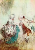 Arthur Rackham photo then old fezziwig stood out to dance with mrs fezziwig 2 A4 Photo Print